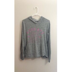 5/$20 MUST BUNDLE Aeropostale Gray Hoodie with Pink Graphic